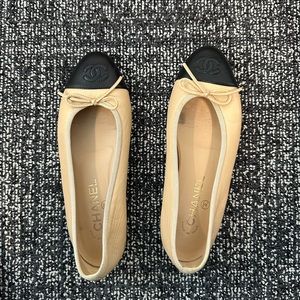 Chanel classic beige ballet flats - size 36